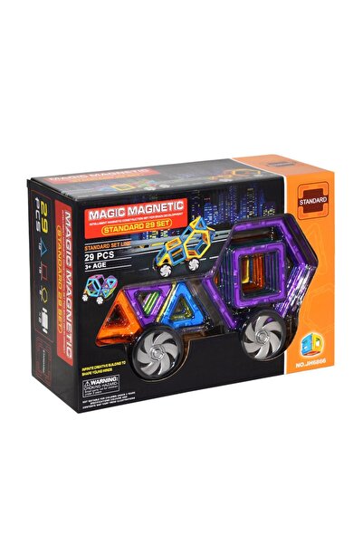 Kızılkaya Oyuncak كيزيلكايا، لغز مغناطيسي تعليمي بعجلات مكون من 29 قطعة Kzl-jh6866