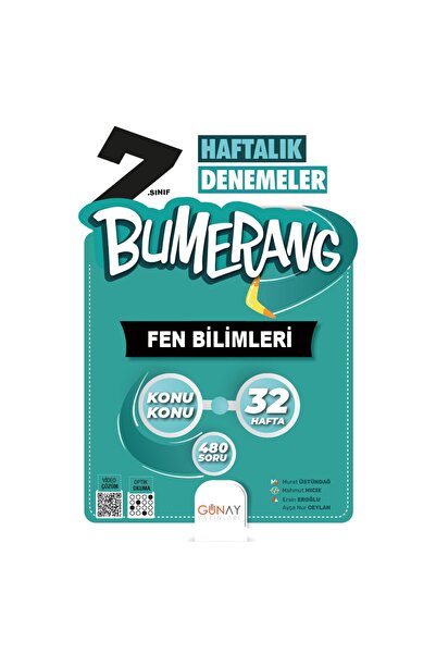 Günay Yayıncılık Günay Yayınları Bumerang 7. Sınıf Fen Bilimleri Haftalık Den...