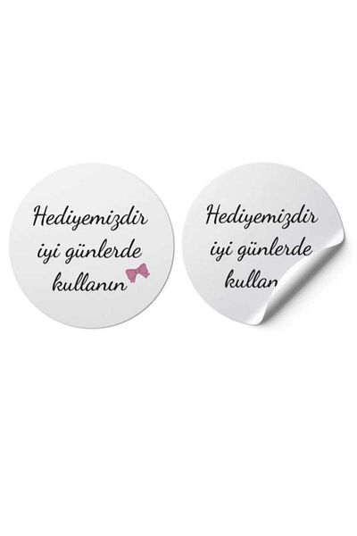 gg gençgirişimci Coated Sticker - Our Gift Written - (3x3cm) 100 Pieces