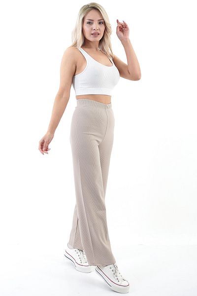 TİGERS S Women's Flared Wide Leg Trousers