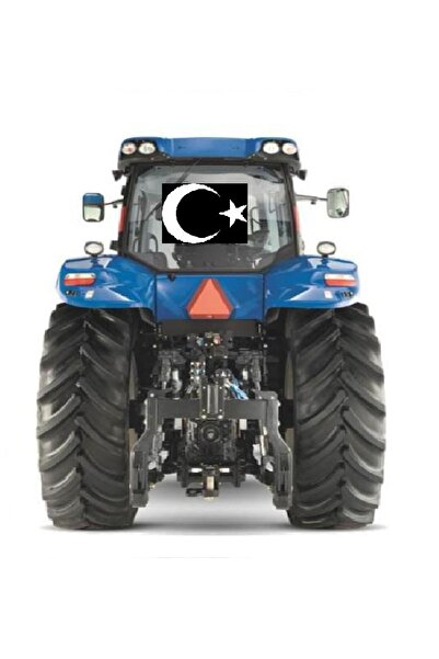 EYBA STİCKER Traktör Arka Cam Türk Bayrağı Ay Yıldız 39x30cm Sticker Yapışkan...
