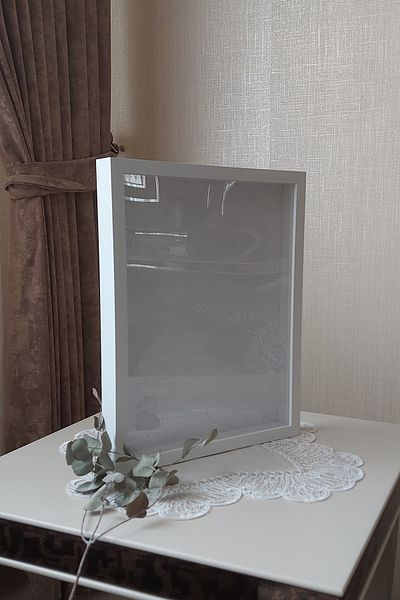 HKM Ticaret 32x42 Cm 5 Cm Adâncime Ramă de memorie! Cadru de memorie de tip subțire! Cutie cu trandafiri! Sticlă glisantă