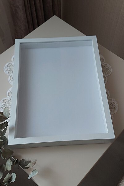 HKM Ticaret 32x42 cm 5 cm Deep Memory Frame!Slim Type Memory Frame!Rose Box!Sliding Glass
