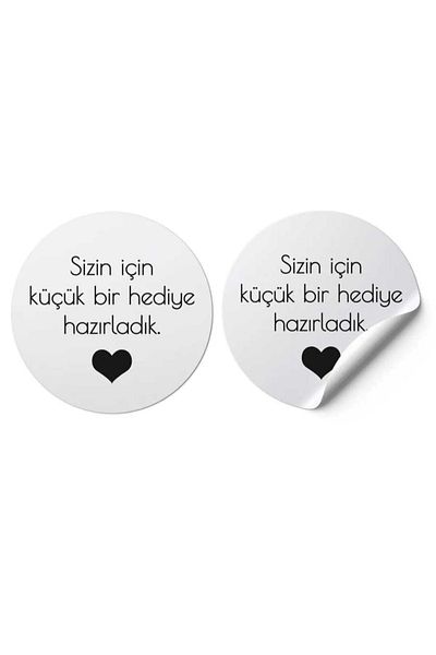 gg gençgirişimci Coated Sticker - We Prepared For You - (3x3cm) 50 Pieces