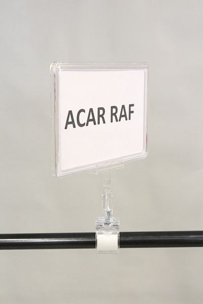 Acar Raf Πλαίσιο προώθησης προϊόντος Πλαστικό και μάνδαλο Ετικέτα τιμής Πλαίσιο A5 Διαφανές