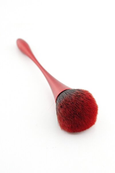 Nera Classy فرشاة كريم الأساس، فرشاة أحمر الخدود، فرشاة مكياج أنيقة ذات مقبض طويل باللون الأحمر