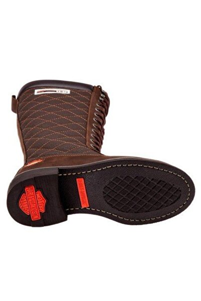 Harley Davidson Rem Dark Brown Nubuk Kadın Çizme