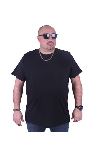 MocGrande Large Size Basic T-Shirt 11100 Black