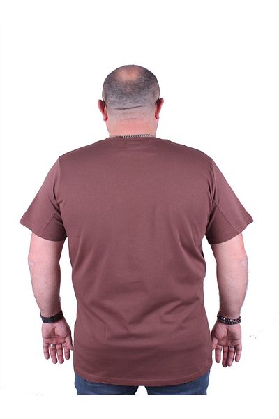 MocGrande Large Size Basic T-Shirt 11100 Tan