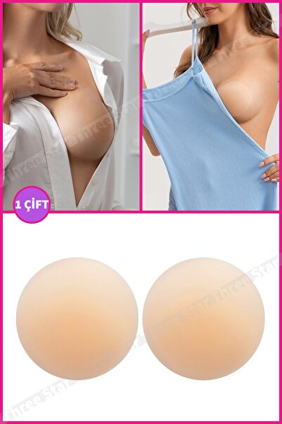 Three Star 1 Çift Silikon Göğüs Ucu Gizleyici ve Kapatıcı