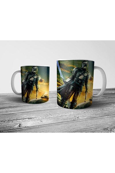 Pixxa The Mandalorian S3 Star Wars Grogu Mug Cup Model 1