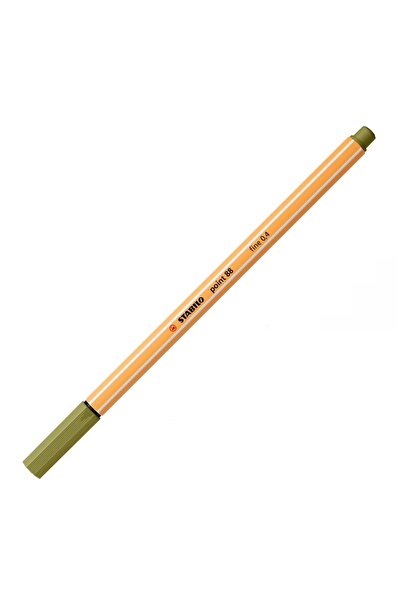 Stabilo Fineliner Point 88 Ince Keçe Uçlu Kalem 88 Point 0.4 Mm Yosun Yeşili ...