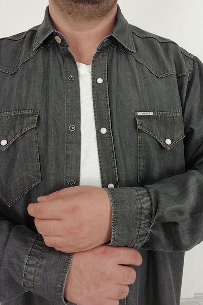 TOUSUS Ανδρικό πουκάμισο Regular Fit Western Denim Kls-1018-tss