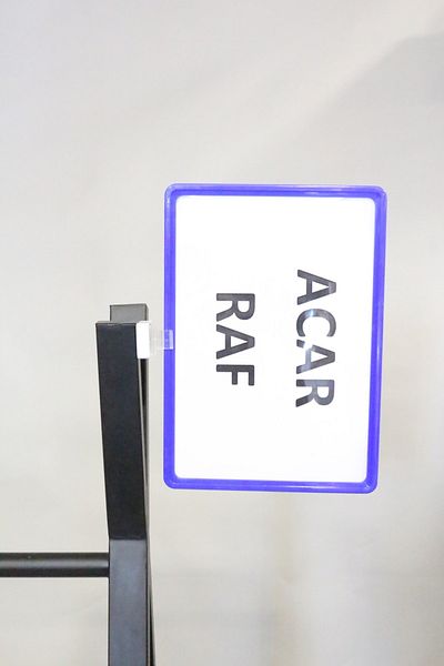 Acar Raf Πλαίσιο προώθησης προϊόντος Πλαστικό και μαγνητικό Ετικέτα τιμής Α4 Πλαίσιο Μπλε