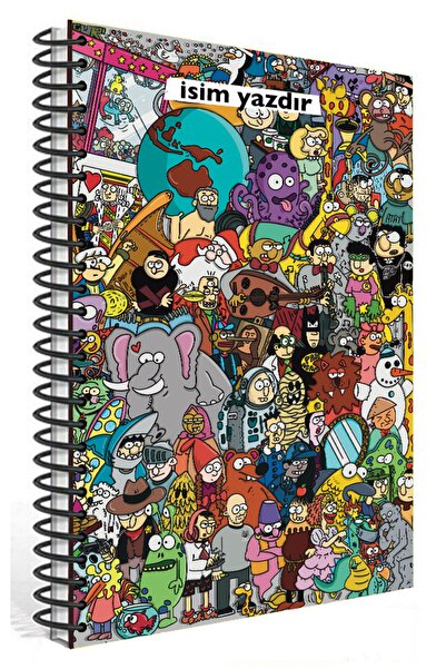 PAKLON Kalabalık Isme Özel A4 Defter