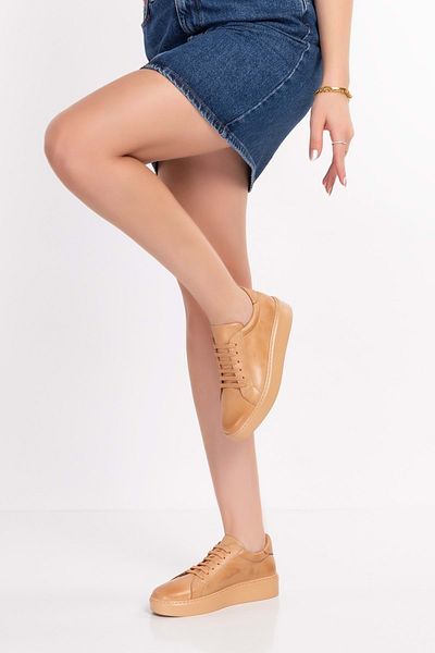 Gondol Pantofi sport cu talpă anatomică din piele naturală Ell.6839 Cappuccino 41
