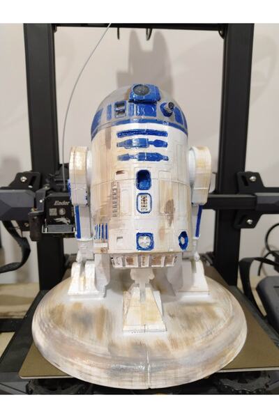 TuransoyCraft R2d2 Star Wars Robot Eskiz Boyalı Figür 20 Cm (büyük Boy)