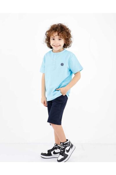 BOBBY JR KİDSWEAR Guler cu broderie tricou