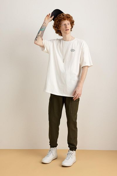 DeFacto Jogger Slim Fit Cargo Pocket Παντελόνι