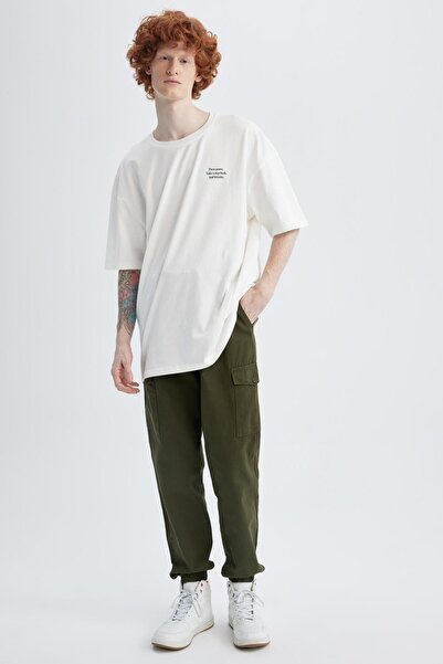 DeFacto Jogger Slim Fit Kargo Cepli Pantolon