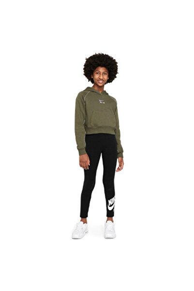 Nike G Nsw Air Ft Hoodie Çocuk Kahverengi Günlük Stil Sweatshirt Dq8932-222