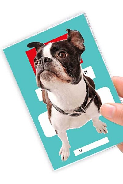 Cekuonline Boston Terrier Pattern - Transparent Printed Pet Cat Dog Passport ...