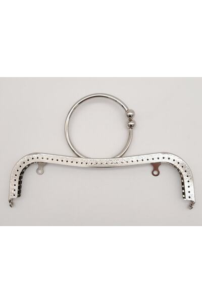 angel çanta aksesuar 22 سم سوار نموذج حقيبة كليب محفظة بورز معدن فضي