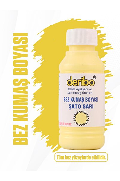 deribo Bez Ve Kumaş Ayakkabı Boyası, Ayakkabı Bakım. 100ml. Sünger Hediyeli.