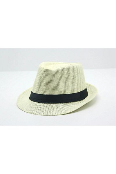 Accesory City Straw Fedora Hat