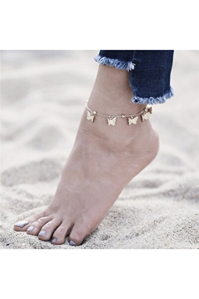 TakıConcept Kelebek Detaylı Halhal, Kadın Halhal