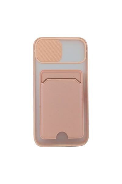 PlusCep Aksesuar Iphone X / Iphone Xs Ile Uyumlu Kartlıklı Sürgülü Kılıf