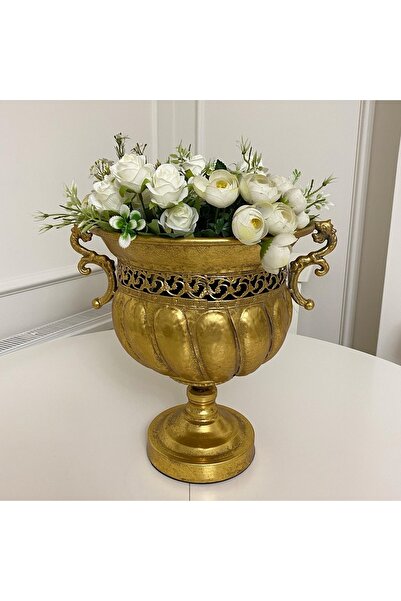 THE LİNSE Eskitme Metal Vazo