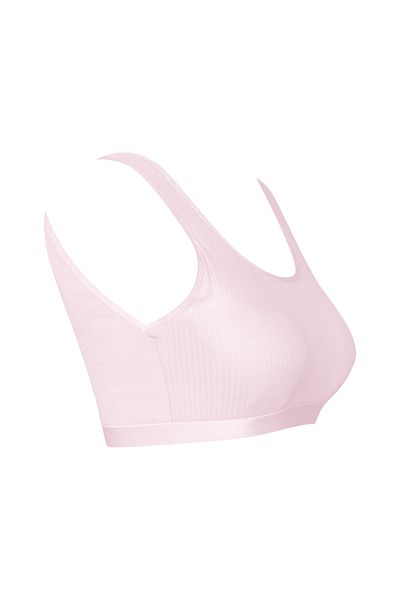HNX Pink Camisole Thick Strap Padded Women's Bustier