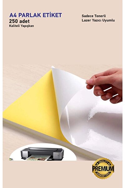 Hsn Shiny Coated A4 Label 250 Pieces