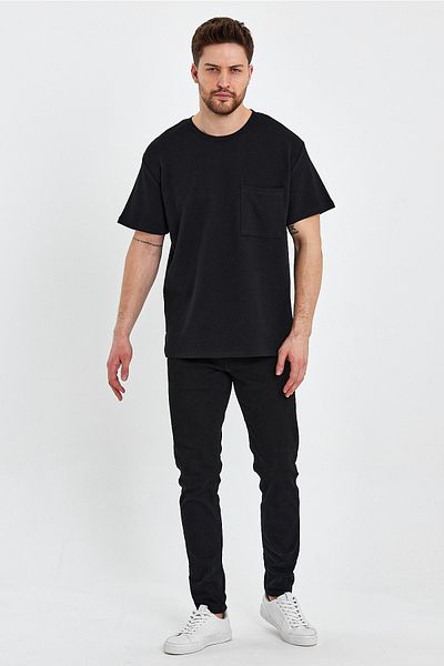 Rodi Crew Neck Ottoman Relax Fit T-shirt with Pockets Rd23ye272305