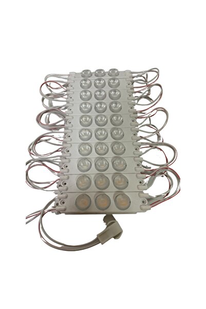 Hazar Led 220 Volt 3 Watt 3 Lü Lensli Gün Işığı 3030 Modül Led 5 Adet