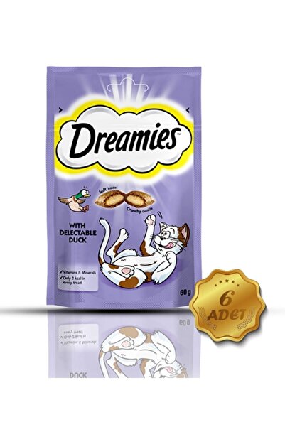 Dreamies Ördekli Kedi Ödül Bisküvisi 6 X 60 G
