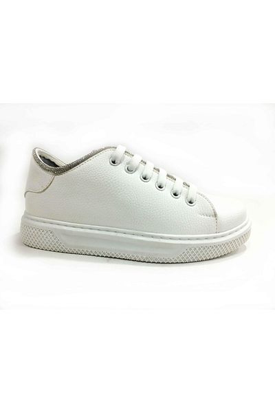 Çarıkçım Pantofi de piatră cu șireturi alb 146 1315