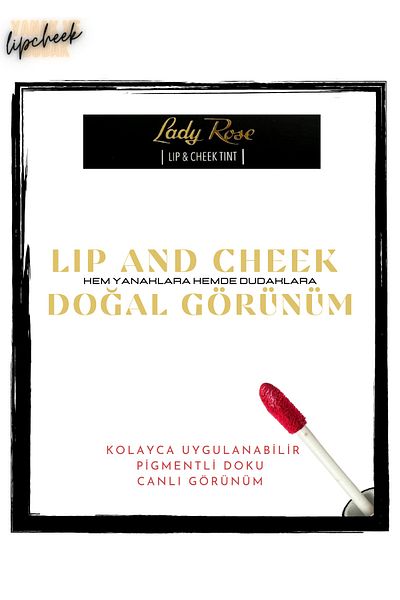 Lady Rose Lipstick And Blush 2 in 1 Lip And Cheek