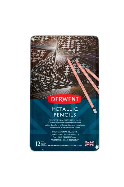 Derwent Metallic Pencils Set of 12 2305599
