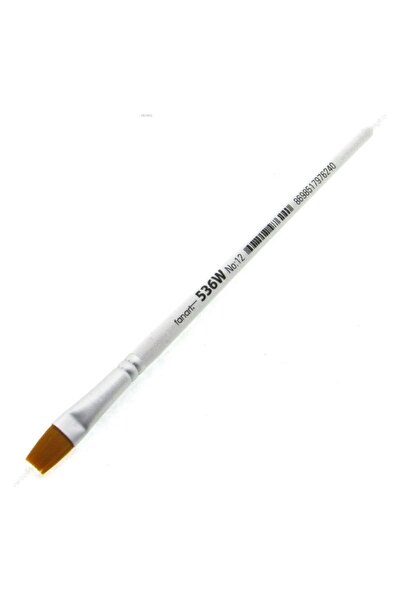 Fanart No: 12 Beyaz Sentetik Kıl Yassı Uçlu Fırça 536w