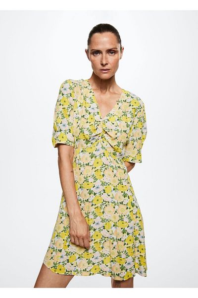 MANGO Woman Šaty s detailními detaily