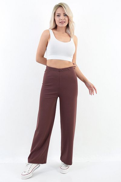 TİGERS S Women's Flared Wide Leg Trousers