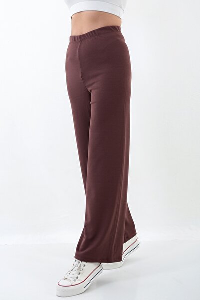 TİGERS S Women's Flared Wide Leg Trousers