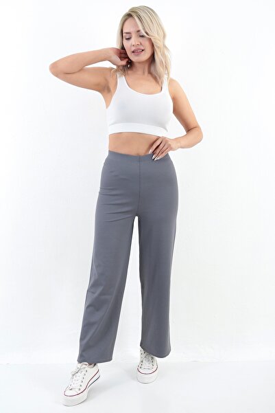 TİGERS S Women's Flared Wide Leg Trousers