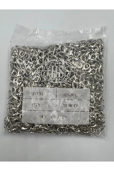 Hobimos 502 Parrot Clip - 1000 Pieces Silver Color Parrot Clip - Jewelry Clip