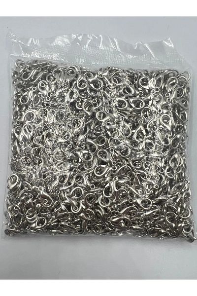 Hobimos 502 Parrot Clip - 1000 Pieces Silver Color Parrot Clip - Jewelry Clip