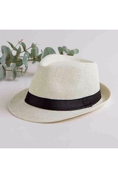 Mood Agenda Καλοκαιρινό ψάθινο καπέλο Fedora Unisex