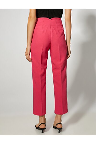 Koton Dikiş Detaylı Crop Pantolon Cepli