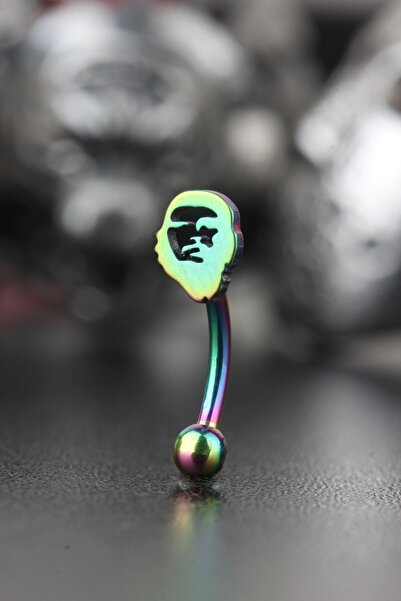 Valhalla 316l Cerrahi Çelik Banana Tragus Kıkırdak Helix Rook Orbital Surface...